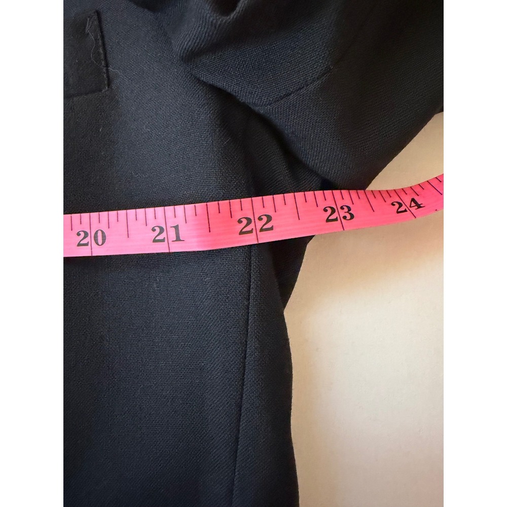 Nordstrom Black 2 Piece Tuxedo 41R 36 wool Suit Notch Lapel Satin Formal Wedding - Picture 8 of 16